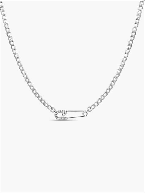 safety pin necklace gucci|security pin necklace meaning.